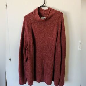 Ava & Viv Women's Plus Size Mock Turtleneck Pullover Sweater